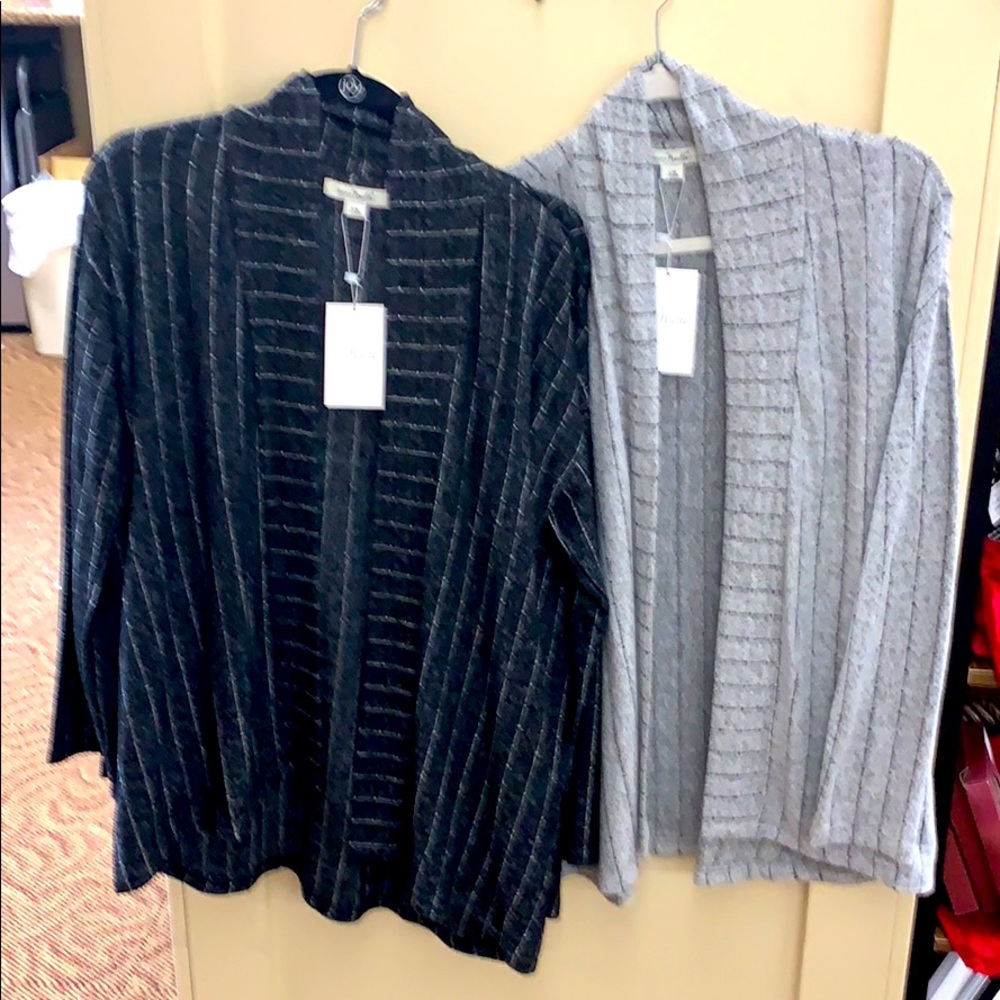 Pinstripe cardigan